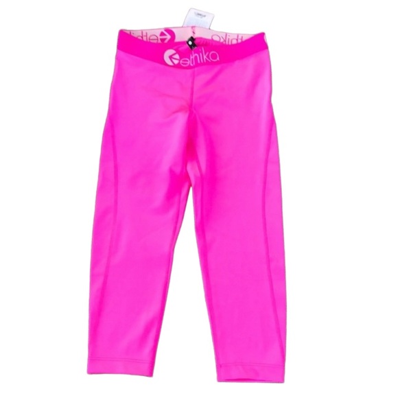 ethika Pants - 🎯NWT Ethika Bright Pink Capri Tights Legging